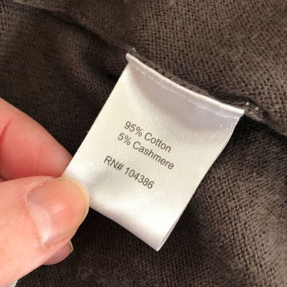 Garnet Hill Fringe Long Cardigan Open Front M - Picture 4 of 9